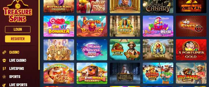 Treasure Spins Casino Games