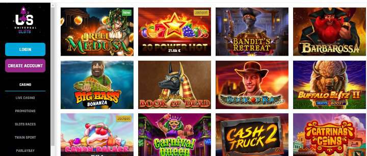 Universal Slots casino games