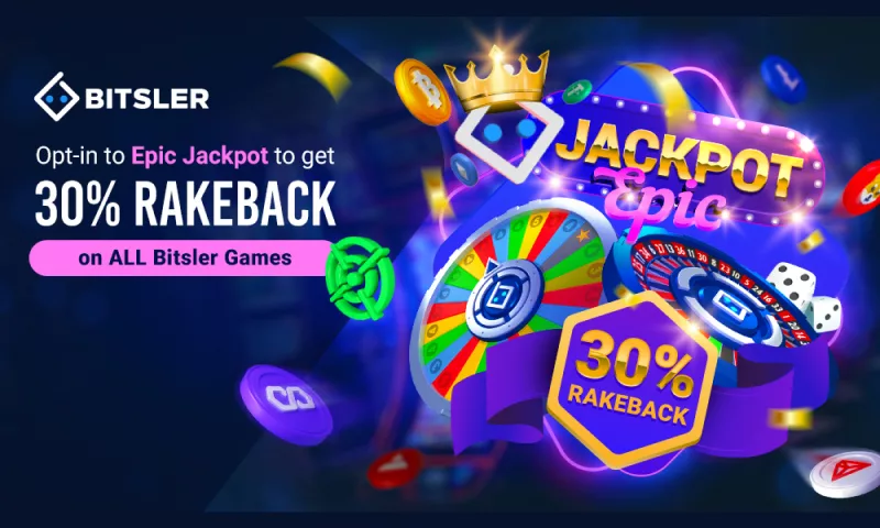 Win Big with Bitsler’s Jackpot 30% Rakeback