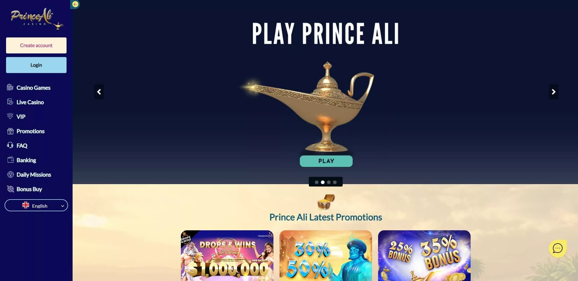 Prince Ali Casino logo
