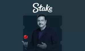 Stake Casino logo with an Indian Premier League logo