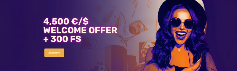 LetsLucky Casino Welcome Package: 325% up to €4500 + 300 Free Spins + 20 Free Bet