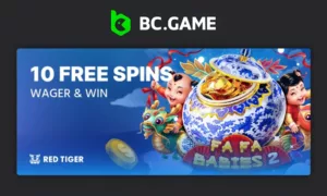 BC.Game Promotion: 10 Free Spins on Fa Fa Babies!