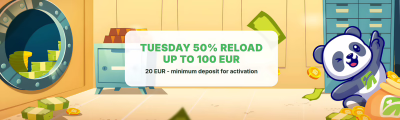Fastpay Casino Tuesday Reload Bonus: 50% up to €100
