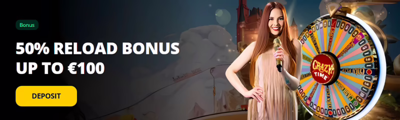 LV Bet Live Reload Bonus: 50% up to €100