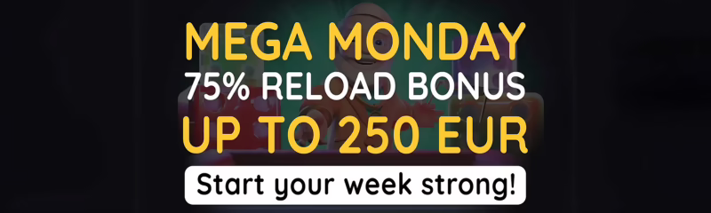 MoneyBet Monday Reload Bonus: 75% up to €250
