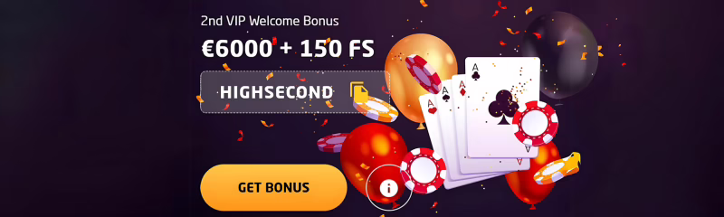 StayCasino VIP Second Deposit Bonus: Up to €6000 + 150 Free Spins