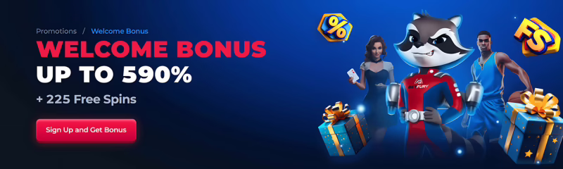 Betfury Casino Welcome Package: Up to 590% + 225 Free Spins