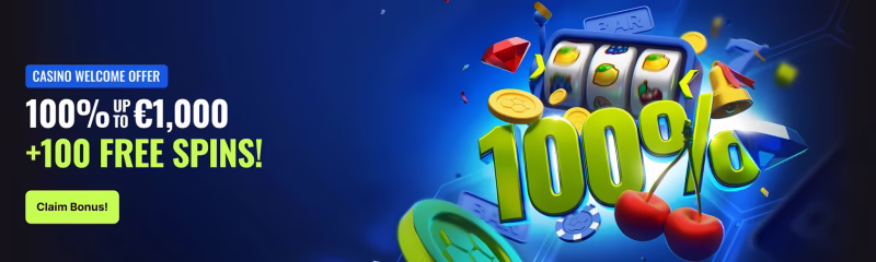 Betmaster Casino Welcome Bonus: 100% up to €1000 + 100 Free Spins