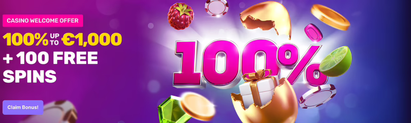 Bongo Casino Welcome Bonus: 100% up to €1000 + 100 Free Spins