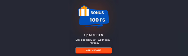 GoSpin Casino Midweek Bonus: Up to 100 Free Spins
