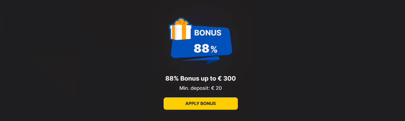 Kingamo Casino Midweek Reload Bonus: €300 up to 88%