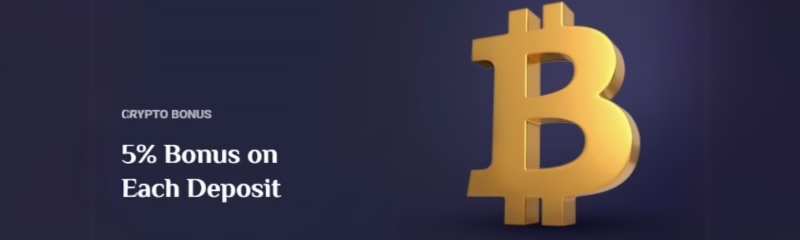 RollXO Casino Crypto Bonus: Up to 5%