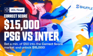 UCL Final 2025: Predict the Correct Score at Shuffle to Win K