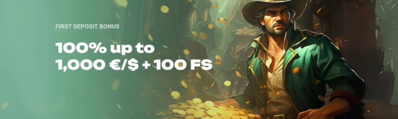 Slot Hunter Casino First Deposit Bonus: 100% up to €1000 + 100 Free Spins