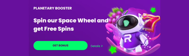 Casino Rocket Planetary Booster Booster: Up to 30 Free Spins