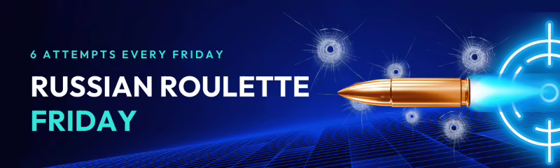 CryptoCasino Russian Roulette Friday Bonus: Up to 100 USDT + 500 Free Spins