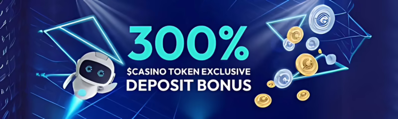 CryptoCasino Welcome Bonus: 300% up to 1 BTC + 50 Free Spins + 5 USDT
