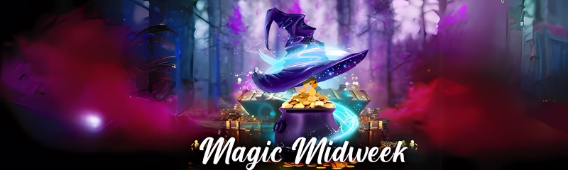 Magical Spin Casino Magic Midweek Bonus: Up to 95% + 50 Free Spins