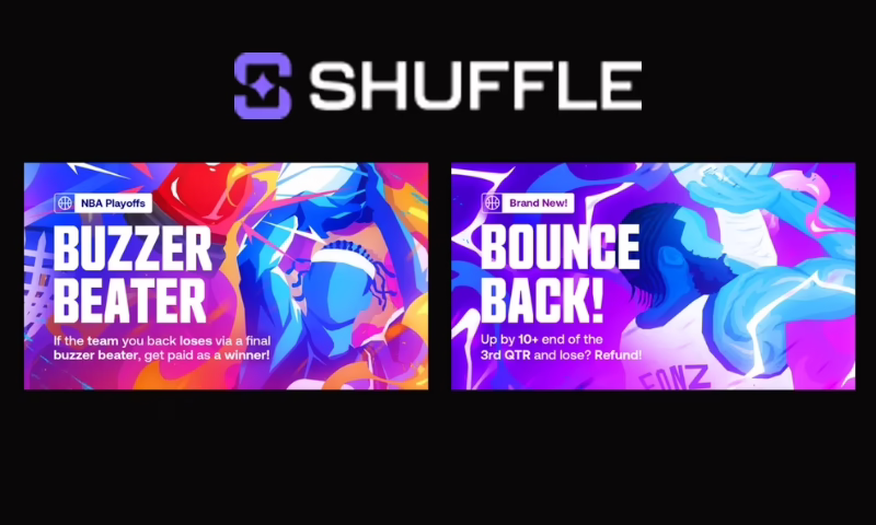 Shuffle NBA Crypto Betting Promo Buzzer Beater Bounce Back